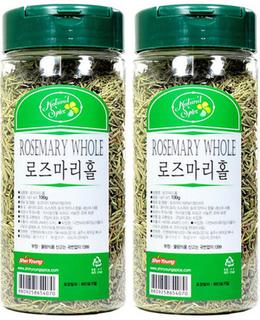 내츄럴스파이스 로즈마리 홀, 100g, 2개