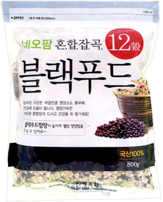 네오팜 혼합잡곡 12곡 블랙푸드, 800g, 1개