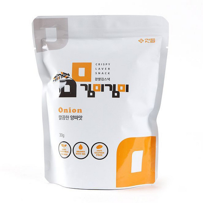 [김미김미] 찹쌀김스낵, 양파맛, 3봉, 30g