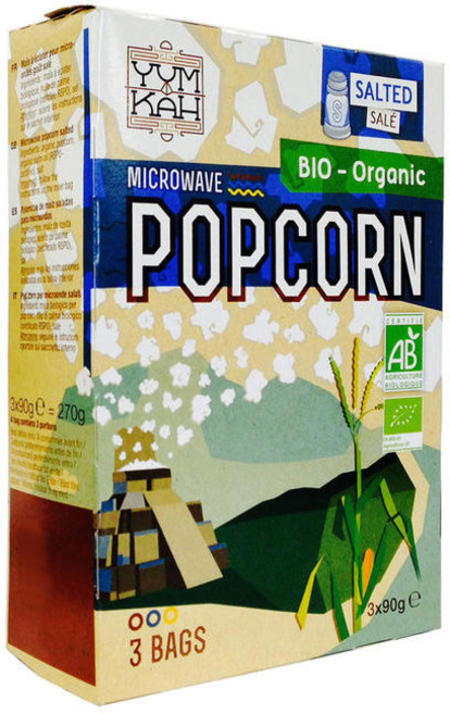 나티스 전자렌지용 유기농팝콘 솔티드, 270g, 1개