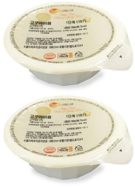 [짱죽] 1단계 이유식, 고구마미음, 2개