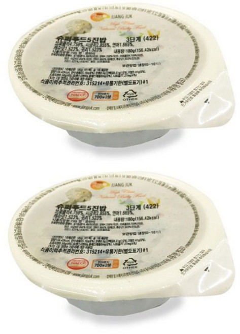 [짱죽] 3단계 이유식, 슈퍼푸드5진밥-, 180g, 2개