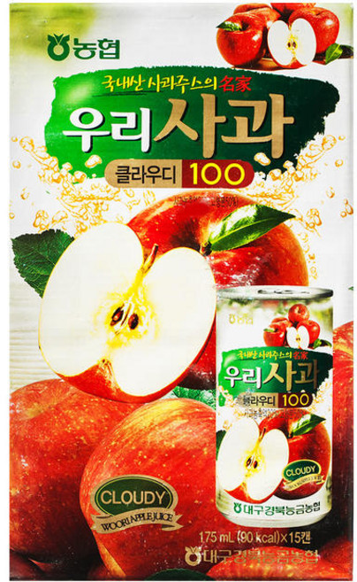 [농협]우리 과일 주스 캔, 175ml, 15개