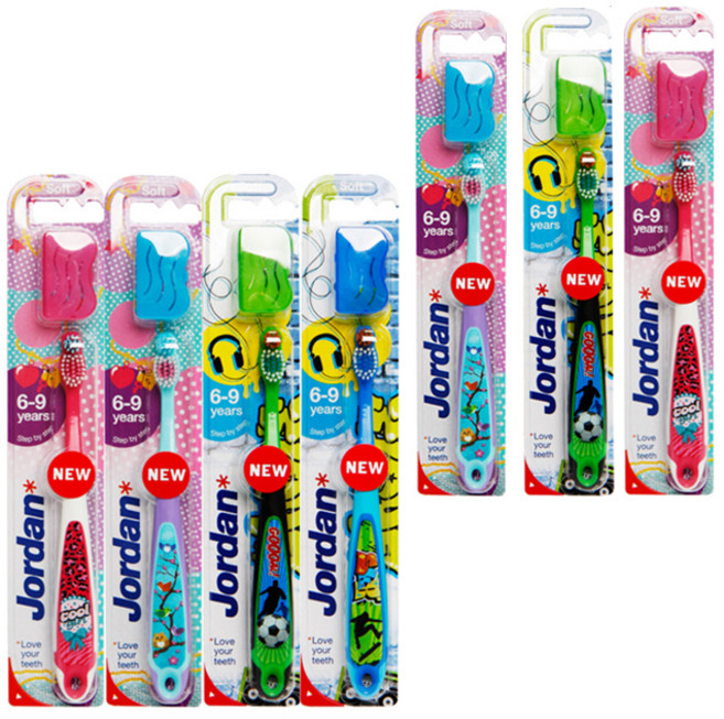 조르단 스텝 3단계 어린이 칫솔, 랜덤 발송, 1개입, 7개