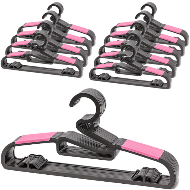 데코즈인 하트 논슬립 옷걸이, 핑크, 100개