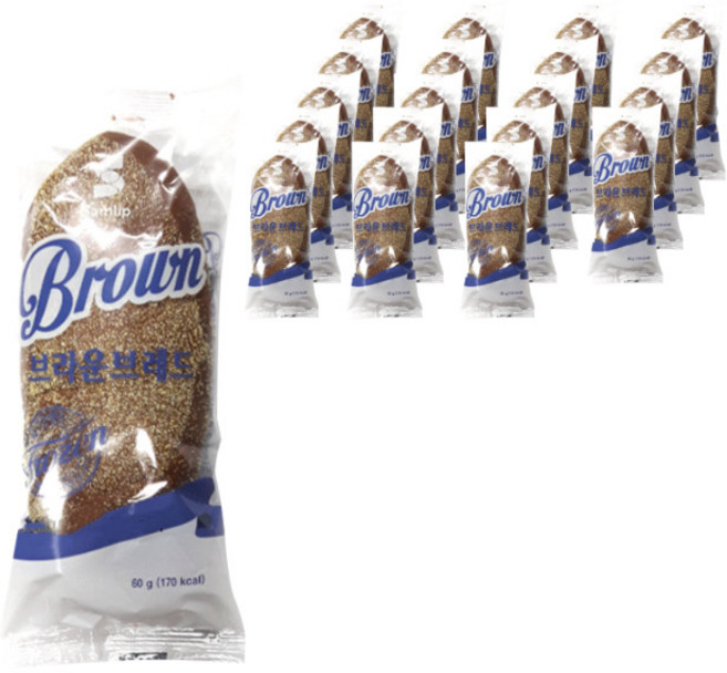 삼립 브라운 브레드, 60g, 20개