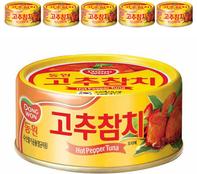 동원 고추 참치, 100g, 6개