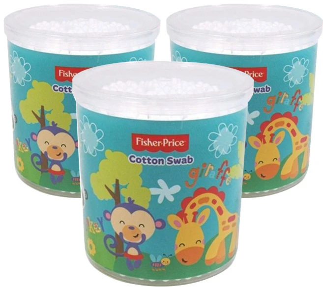 피셔프라이스 면봉 블루, 200개입, 3개 - 쿠팡