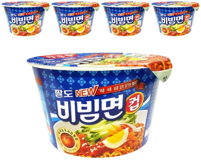 팔도비빔면 컵 115g, 5개