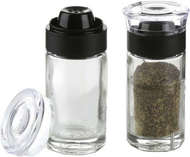 시노글라스 조미료통 블랙 2p, 50ml, 1세트