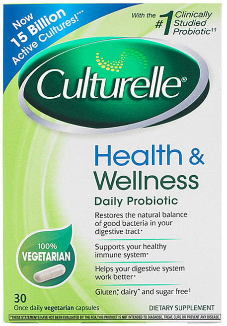 컬처렐 헬스 & 웰니스 데일리 프로바이오틱 유산균 베지테리안 캡슐, 30정, 1개