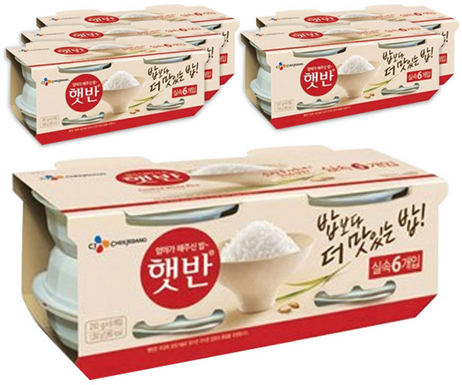 햇반 백미밥, 210g, 36개