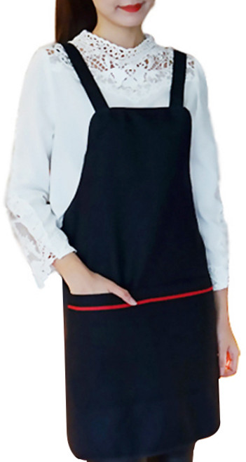 부용 일자주머니 앞치마 끈타입, 네이비, 1개, 1개