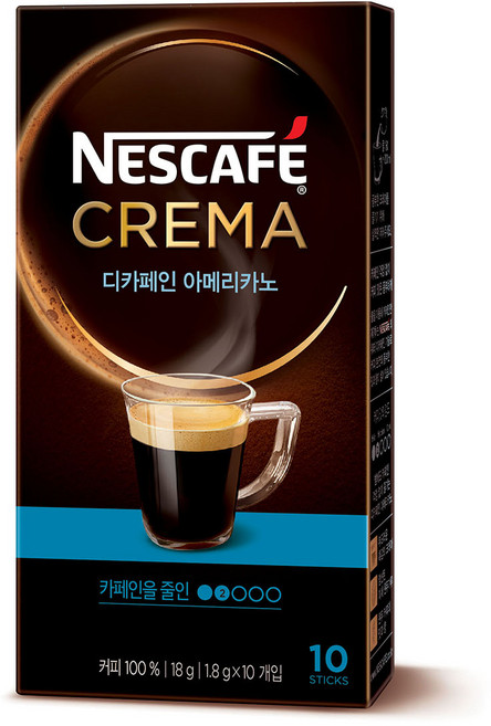 네스카페 크레마 디카페인 아메리카노 나폴리 커피믹스, 1.8g, 200개입, 1개