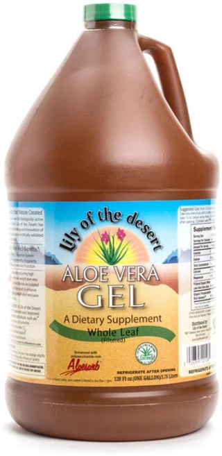 릴리오브더데저트 알로에 베라 젤 홀 리프, 1개, 3.78L - 쿠팡