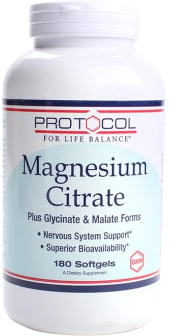 프로토콜포라이프밸런스 마그네슘 시트레이트 소프트젤, 180개입, 1개, 180정 - 쿠팡
