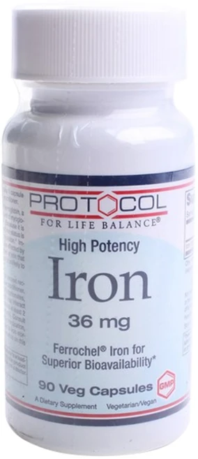 프로토콜포라이프밸런스 아이언 36mg 베지캡, 90개입, 1개, 90정 - 쿠팡