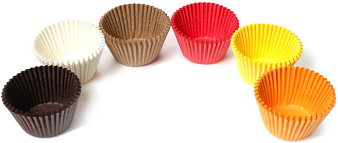 원형 유산지컵 6색 세트, 혼합색상, 160개