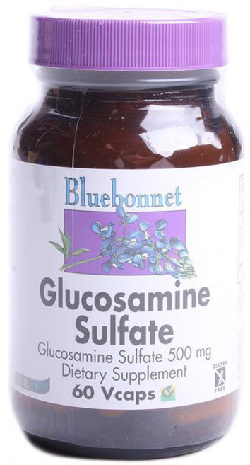 Bluebonnet 글루코사민 서페이트 500 mg 브이캡, 60정, 1개