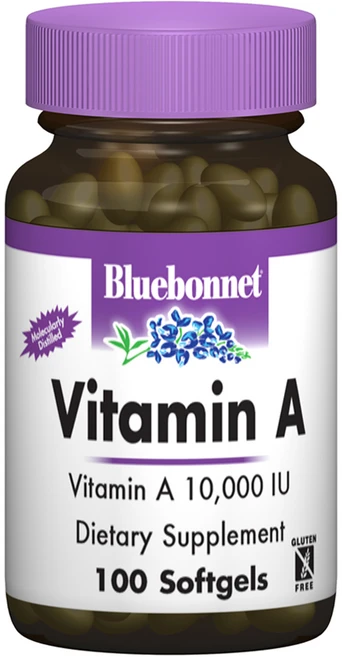 블루보넷 비타민 A 10000IU 소프트젤 글루텐 프리, 100정, 1개 - 쿠팡