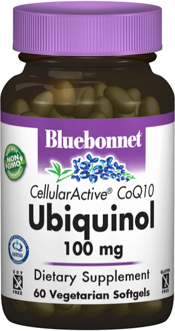 블루보넷 CoQ10 유비퀴놀 100mg 베지테리안 소프트젤 글루텐 프리, 1개, 60정 - 쿠팡