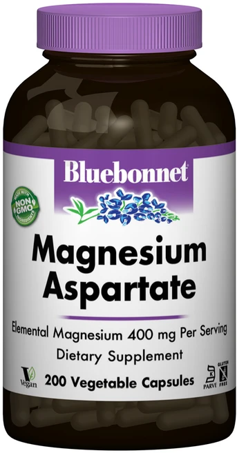 블루보넷 마그네슘 아스퍼테이트 400mg 베지터블 캡슐, 200정, 1개 - 쿠팡