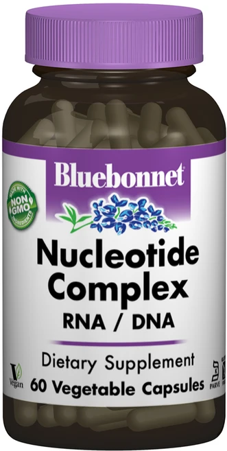 블루보넷 뉴클레오타이드 컴플렉스 RNA DNA 베지터블 캡슐 글루텐 프리 비건, 1개, 60정 - 쿠팡
