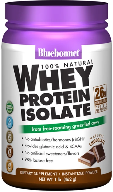 블루보넷 네추럴 웨이 프로틴 아이솔레이트 단백질 보충제, 1개, 462g - 쿠팡