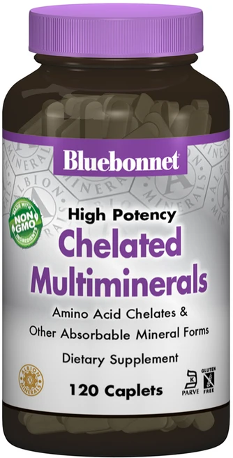 Bluebonnet 하이 포텐시 킬레이티드 멀티미네랄 캐플릿, 120개입, 1개, 120정 - 쿠팡