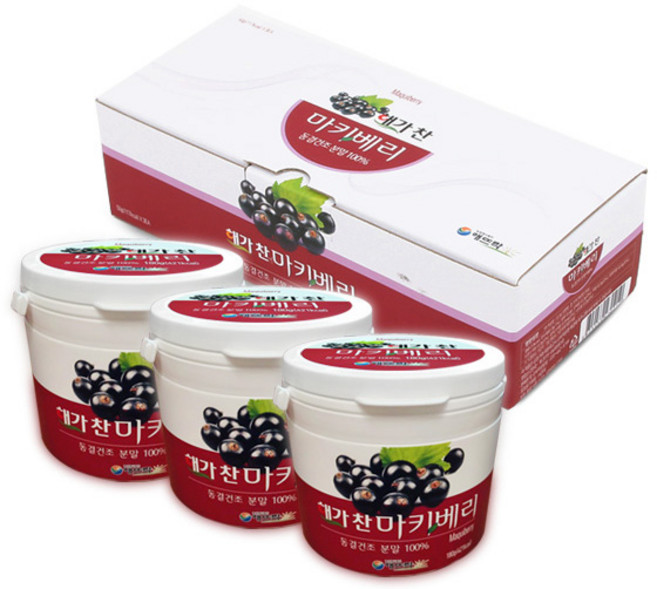 해뜨락 해가찬 마키베리 동결건조분말, 180g, 3개
