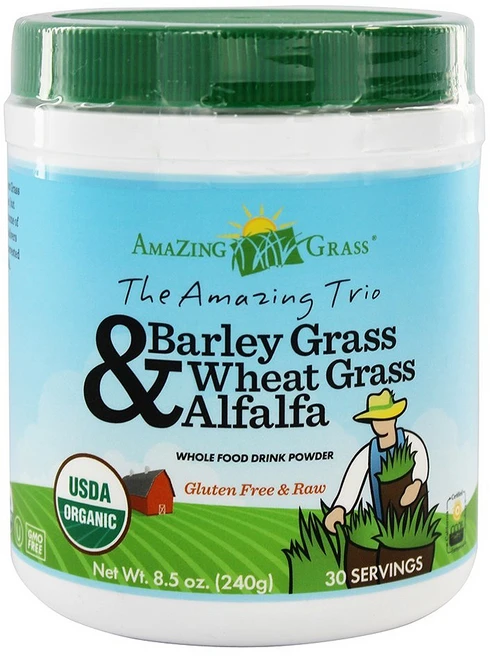 어메이징그라스 트리오 보리싹 & 위트 그래스 알팔파 드링크 파우더, 1개, 240g - 쿠팡