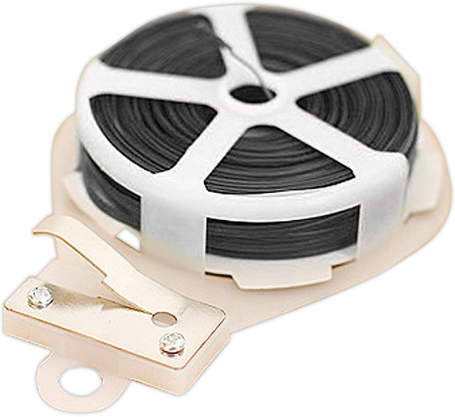 모나코올리브 트위스트 케이블타이 세트, 블랙, 1세트