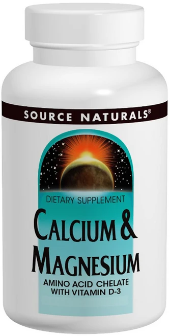 소스내츄럴스 칼슘 & 마그네슘 아미노산 킬레이트 비타민 D3 타블렛, 1개, 100정 - 쿠팡