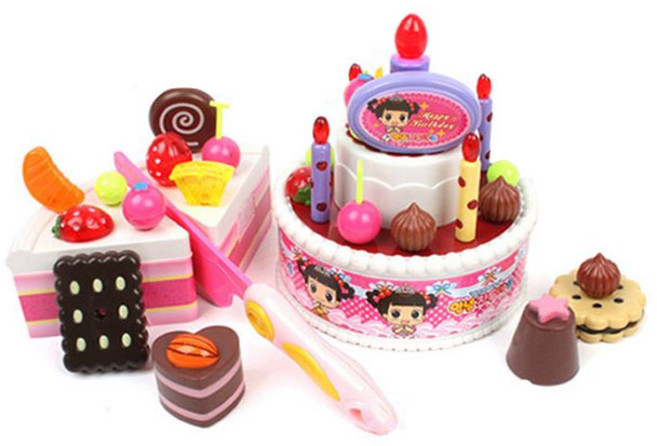 안녕자두야 생일케익, 혼합 색상, 1개