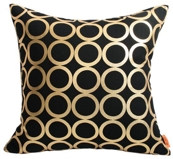 링 쿠션솜포함, 블랙+골드
