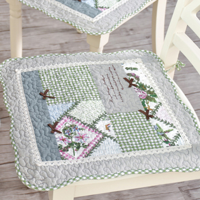 블럭마트 플라워 천 쿠션커버