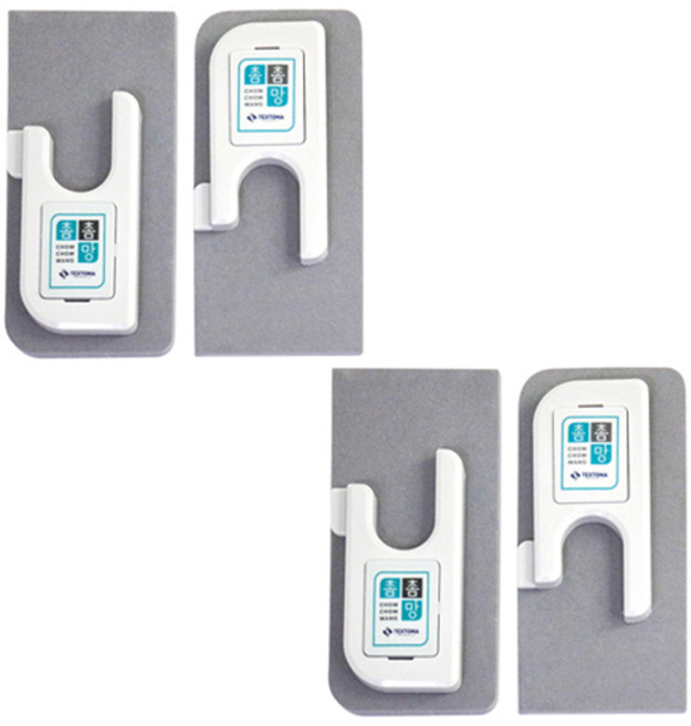 촘촘망 창문 상하틈막이 55 x 115 x 12 mm, 2세트, 회색