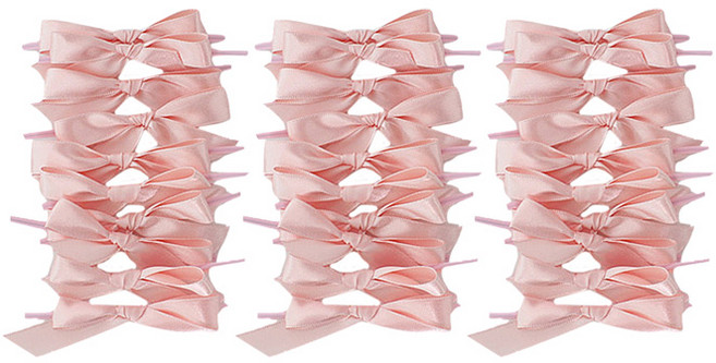 티나피크닉 공단리본타이 30p, 연핑크, 1세트