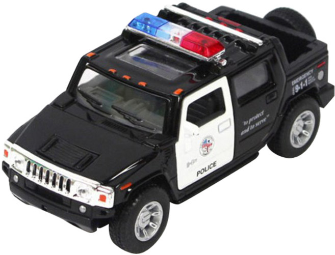 KiNSMART 悍馬 H2 SUT 警察, 混合顏色, 1個