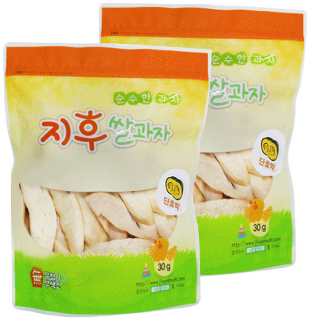 지후쌀과자 백미보리 쌀과자 30g, 단호박, 2개입