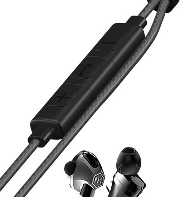 요이치 N1 컨트롤 인이어 + 리모트 콘트롤 리드 케이블 세트, 크롬블랙