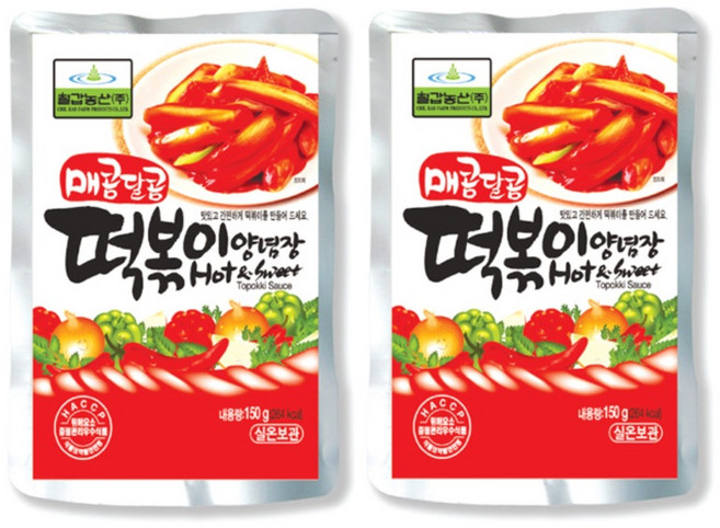 칠갑농산 떡볶이양념장, 150g, 2개