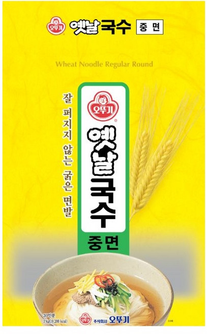 오뚜기옛날 국수중면, 3kg, 1개