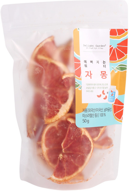 딜라잇가든 과일칩 딜라잇 자몽 슬라이스, 50g, 1개