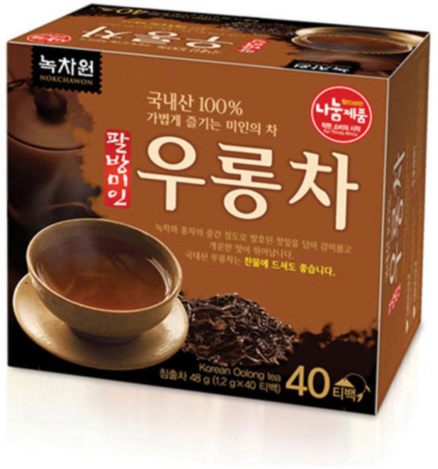 녹차원 팔방미인 우롱차, 1.2g, 40개입, 1개