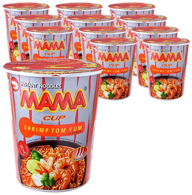 MAMA 冬蔭功蝦風味杯麵 70g, 12入