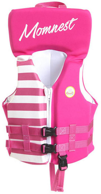 맘네스트 키즈 수영 구명조끼, 핑크, 1개