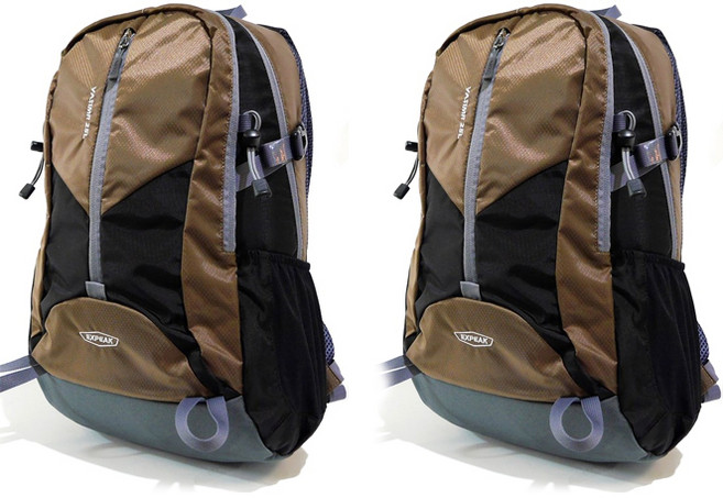 엑스피크 바시미르 25리터 소형등산배낭 2p, 브라운블랙, 브라운블랙