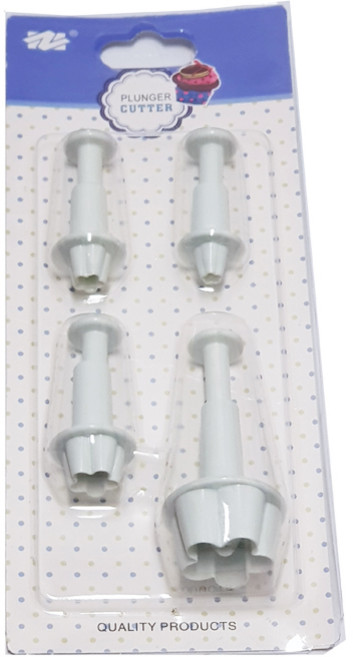 플런저커터 눈꽃 4종 세트, 1세트