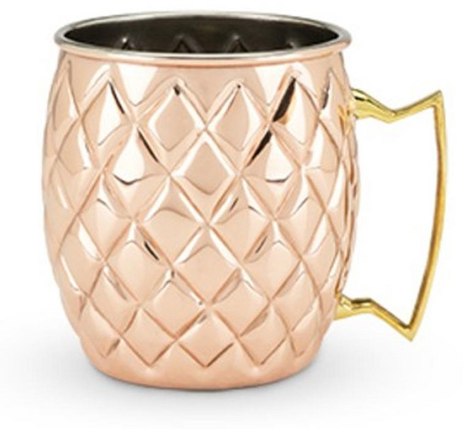 트와인 파인애플 머그컵 473ml, Copper, 1개